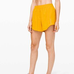 Lululemon Always Airy Run Short 3.5" Inseam Size 8 Yellow/Honeycomb